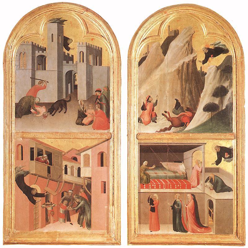 Simone Martini Blessed Agostino Novello Altarpiece France oil painting art